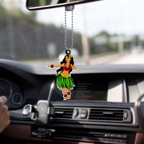 Hawaii Car Hanging Ornament Girl Hula Christmas Tropical