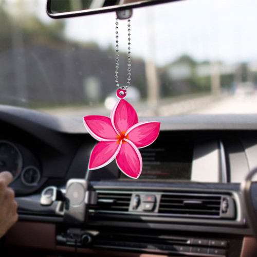 Hawaii Car Hanging Ornament Plumeria Pink