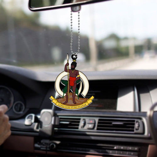 Vanuatu Car Hanging Ornament Coat Of Arms