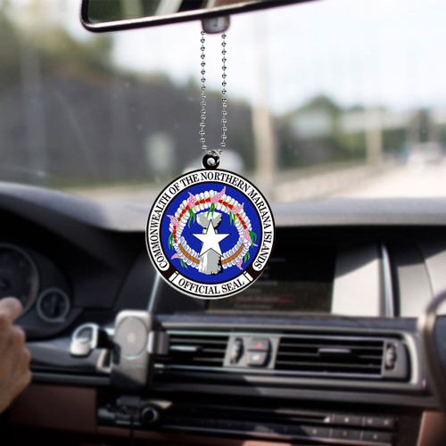 Northern Mariana Islands Car Hanging Ornament Coat Of Arms