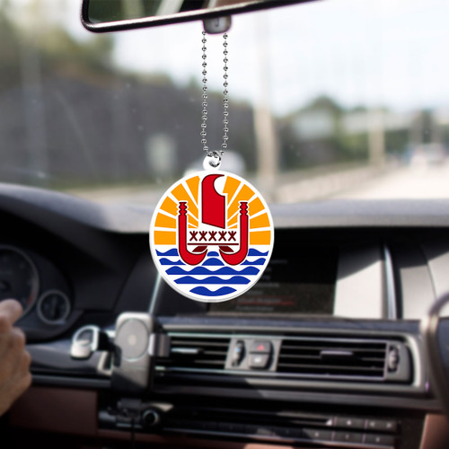 Tahiti Car Hanging Ornament Coat Of Arms