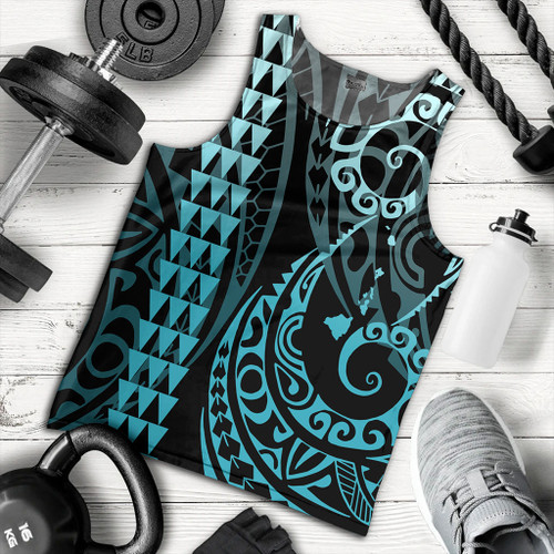 Hawaii Tank Top Map Kakau Style