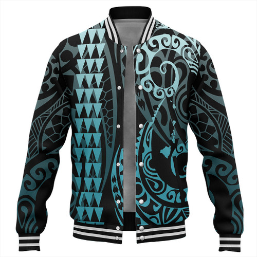 Hawaii Baseball Jacket Map Kakau Style