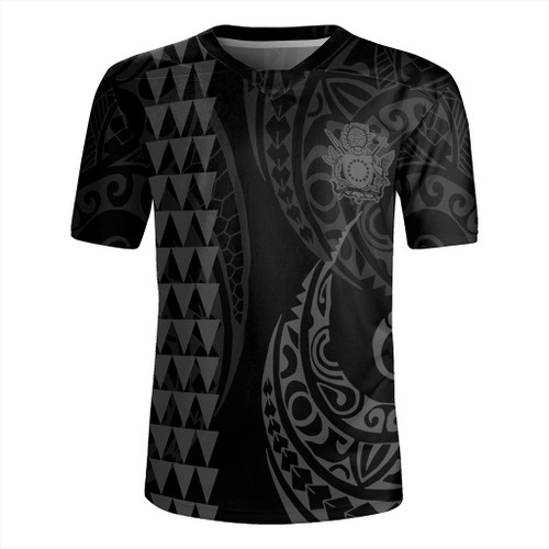 Cook Islands Rugby Jersey Kakau Style Gray