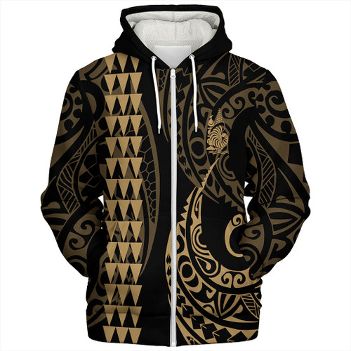 New Caledonia Sherpa Hoodie Kakau Style Ver.1 Gold