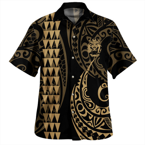 Solomon Islands Hawaiian Shirt Kakau Style Ver.1 Gold