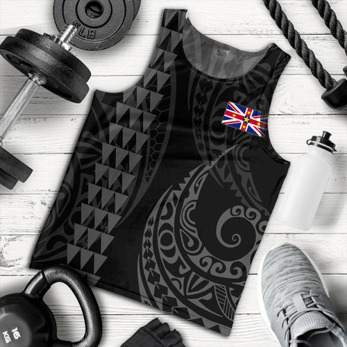 Niue Tank Top Kakau Style Gray