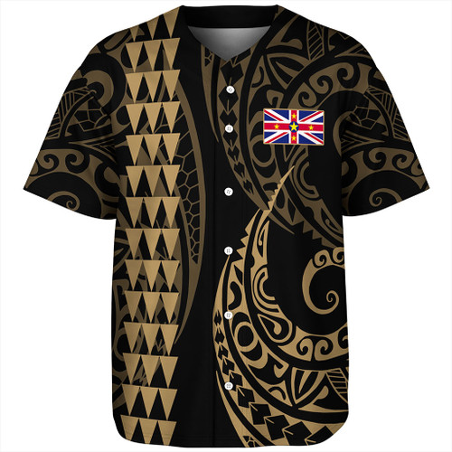 Niue Baseball Shirt Kakau Style Ver.1 Gold