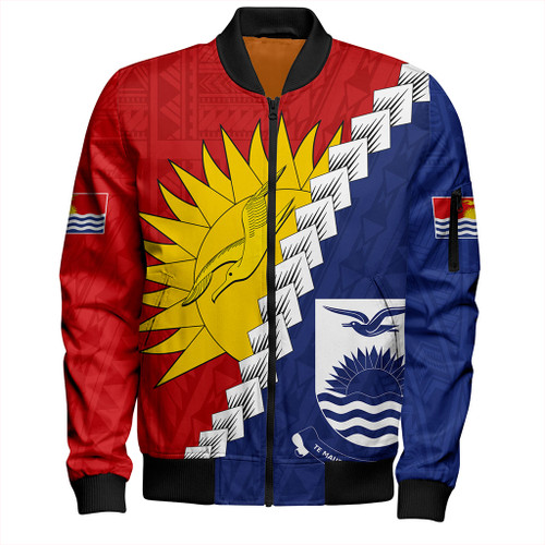 Kiribati Bomber Jacket Micronesia With Flag