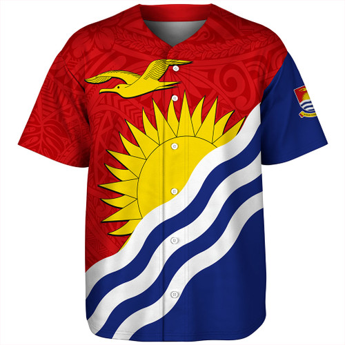 Kiribati Baseball Shirt Country Flag Style