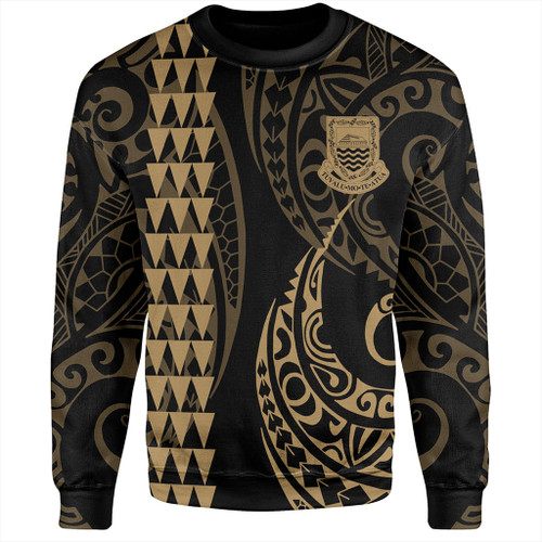 Tuvalu Sweatshirt Kakau Style Ver.1 Gold