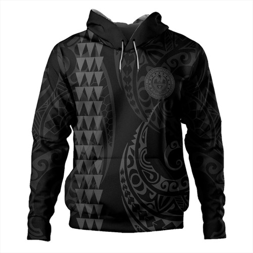Pohnpei State Hoodie Kakau Style Gray