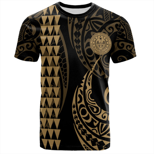 Pohnpei State T-Shirt Kakau Style Ver.1 Gold