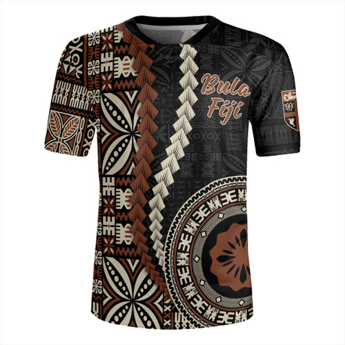 Fiji Rugby Jersey Kesakesa Masi Diamond Tapa Tribal