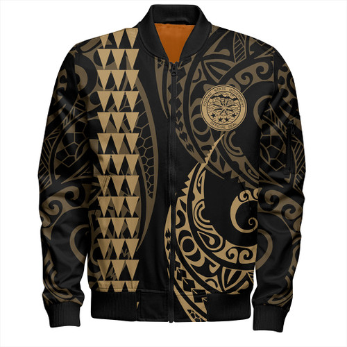 Kosrae Bomber Jacket Kakau Style Ver.1 Gold