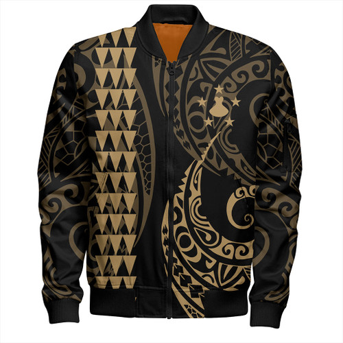 Austral Islands Bomber Jacket Kakau Style Ver.1 Gold