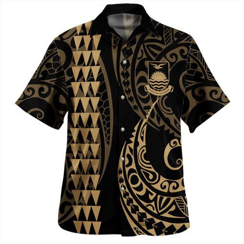 Kiribati Hawaiian Shirt Kakau Style Ver.1 Gold