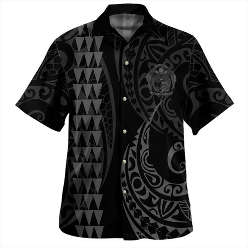 Nauru Hawaiian Shirt Kakau Style Gray