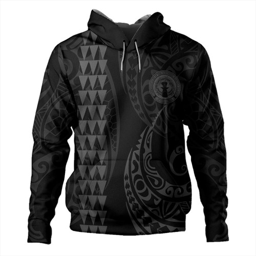 Northern Mariana Islands Hoodie Kakau Style Gray