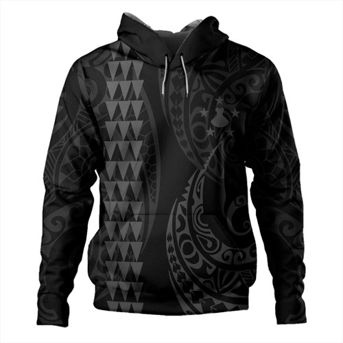 Austral Islands Hoodie Kakau Style Gray