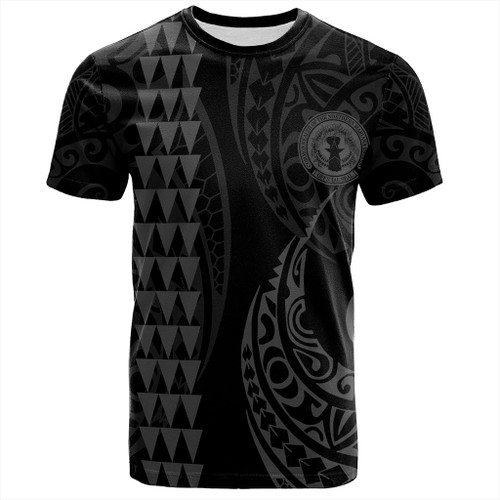 Northern Mariana Islands T-Shirt Kakau Style Gray