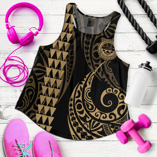 Federated States Of Micronesia Women Tank Kakau Style Ver.1 Gold