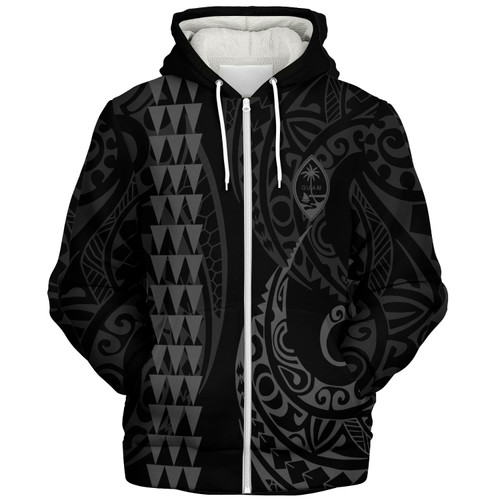 Guam Sherpa Hoodie Kakau Style