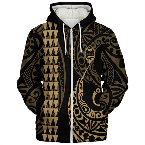Guam Sherpa Hoodie Kakau Style Ver.1 Gold