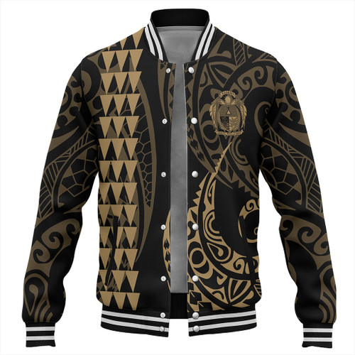 Nauru Baseball Jacket Kakau Style Ver.1 Gold
