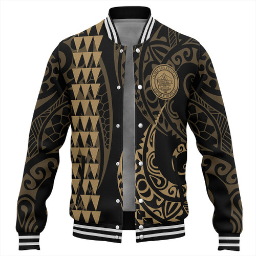 Palau Baseball Jacket Kakau Style Ver.1 Gold