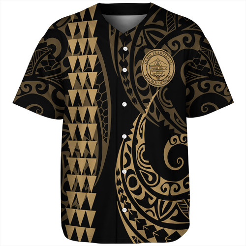 Palau Baseball Shirt Kakau Style Ver.1 Gold