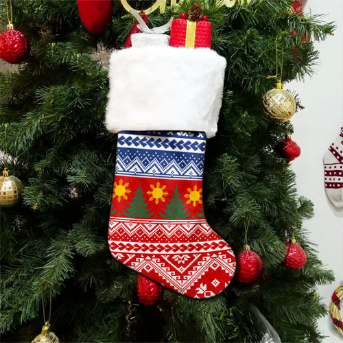 Philippines Filipinos Christmas Stocking Filipinos Pattern Christmas