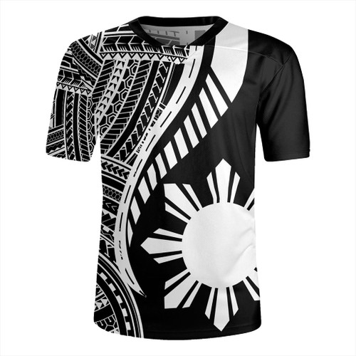 Philippines Filipinos Rugby Jersey Tribal Polynesian Pattern Original Style