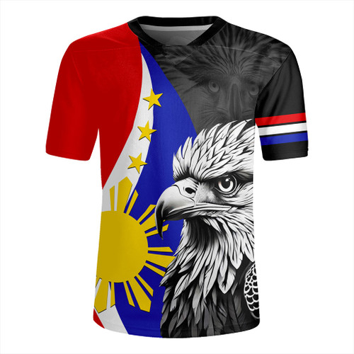 Philippines Filipinos Rugby Jersey Flag Eagles Animal Style