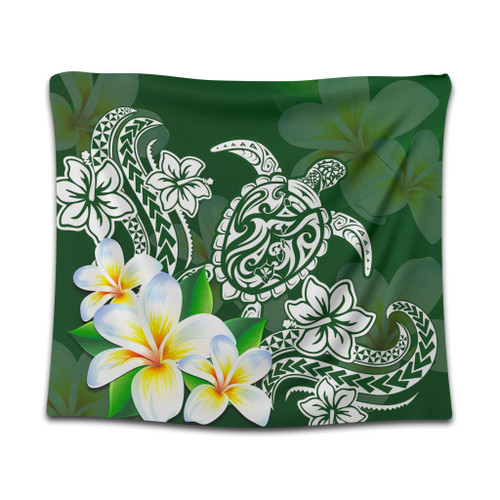 Hawaii Tapestry Polynesian Turtle Tattoo Plumeria Original Style
