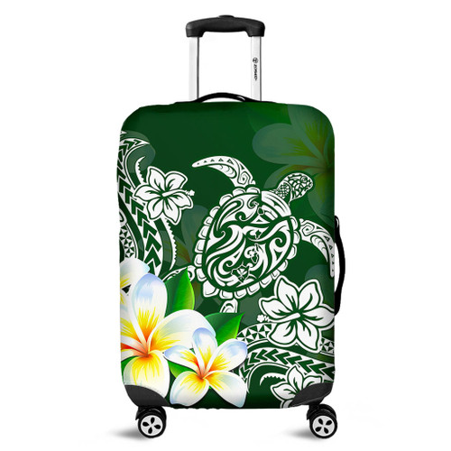 Hawaii Luggage Cover Polynesian Turtle Tattoo Plumeria Original Style