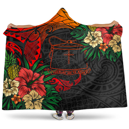 Tokelau Hooded Blanket Polynesian Coat Of Arms Tropical
