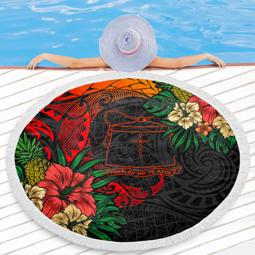 Tokelau Beach Blanket Polynesian Coat Of Arms Tropical