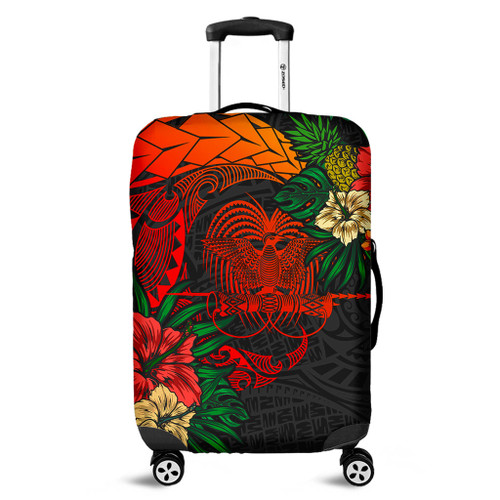 Papua New Guinea Luggage Cover Polynesian Coat Of Arms Tropical