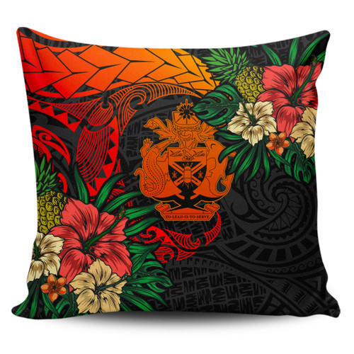 Solomon Islands Pillow Cases Polynesian Coat Of Arms Tropical