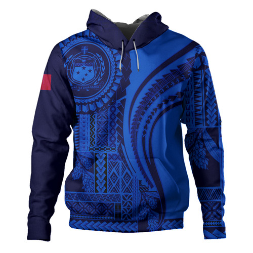 Samoa Hoodie Seal Samoan Siapo Blue Design1