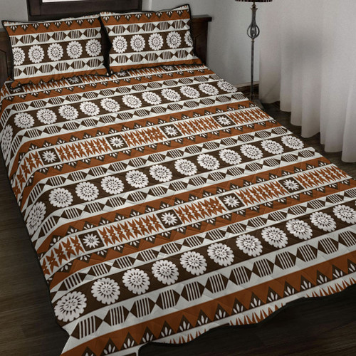 Fiji Quilt Bed Set Tapa Masi Pattern