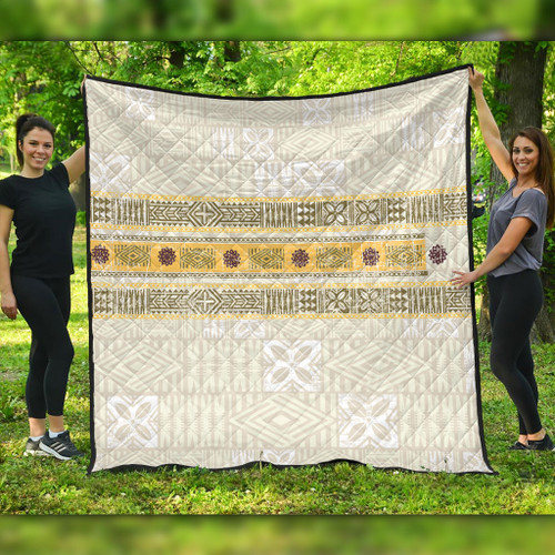 Fiji Premium Quilt Fijian Masi Tapa Design1