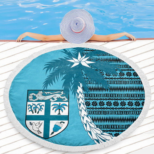 Fiji Beach Blanket Tapa Coconut