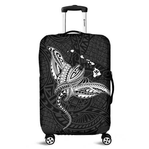Hawaii Luggage Cover Hawaiian Map Polynesian Tribal Ray Tattoo