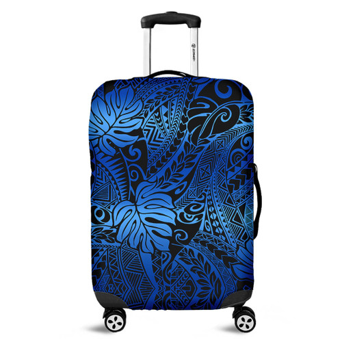 Hawaii Luggage Cover Tribal Polynesian Pattern Leaf