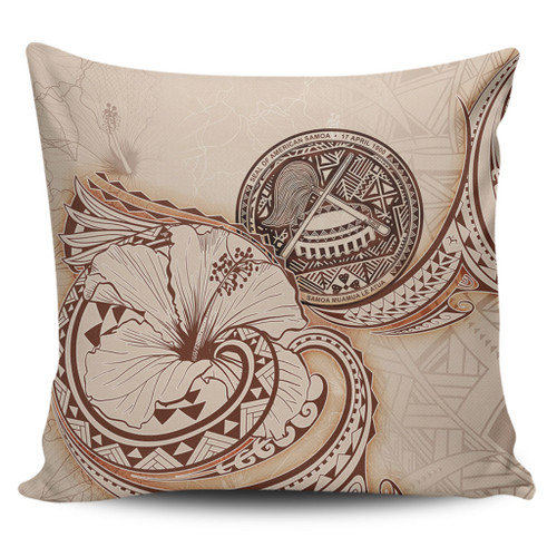 American Samoa Pillow Cover Hibiscus Flower Vintage Style1