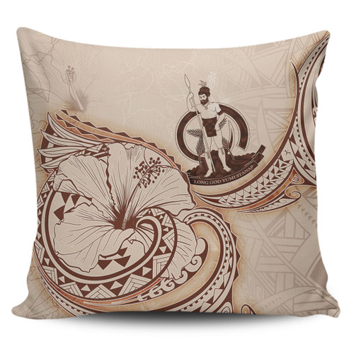 Vanuatu Pillow Cover Hibiscus Flower Vintage Style1