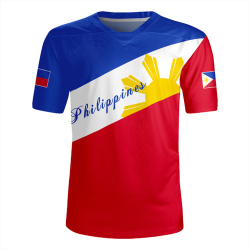 Philippines Filipinos Rugby Jersey Flag Sun Style