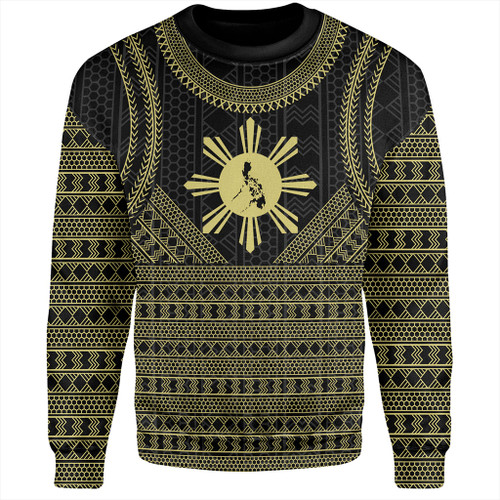 Philippines Filipinos Sweatshirt Tribal Pattern Traditional Style